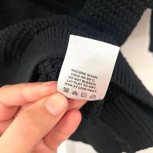 The Reset R Label The Eco Polo Short Sleeve Knit Black Size M - Picture 6 of 7